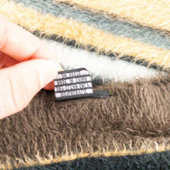 Cejon Brown Black White Striped Soft Scarf Unisex Men Women One Size - Picture 11 of 14